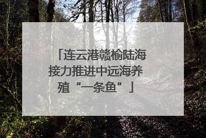 连云港赣榆陆海接力推进中远海养殖“一条鱼”