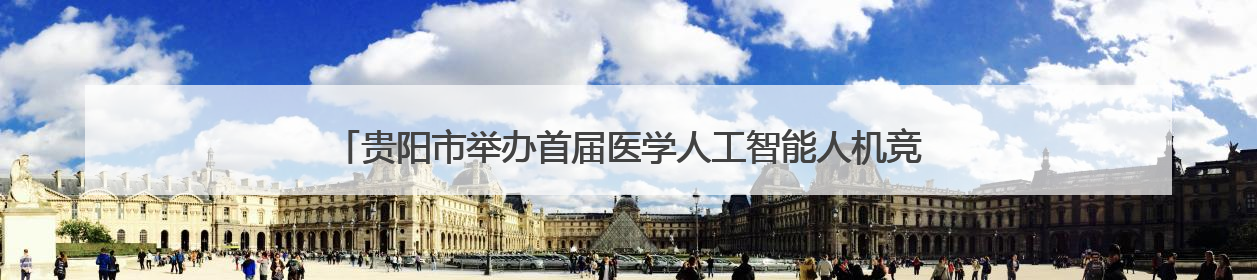 贵阳市举办首届医学人工智能人机竞赛 检验AI与人类医生的互补价值
