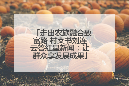 走出农旅融合致富路 村支书刘连云答红星新闻：让群众享发展成果