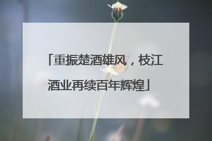 重振楚酒雄风，枝江酒业再续百年辉煌