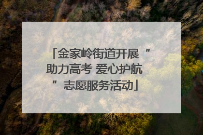 金家岭街道开展“助力高考 爱心护航”志愿服务活动