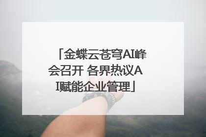 金蝶云苍穹AI峰会召开 各界热议AI赋能企业管理