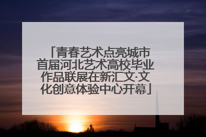 青春艺术点亮城市 首届河北艺术高校毕业作品联展在新汇文·文化创意体验中心开幕