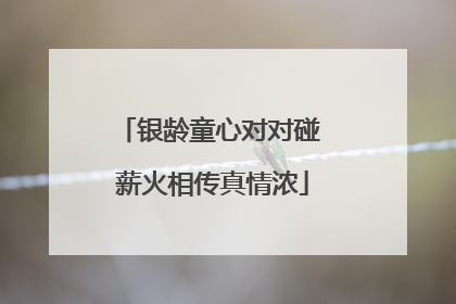 银龄童心对对碰 薪火相传真情浓