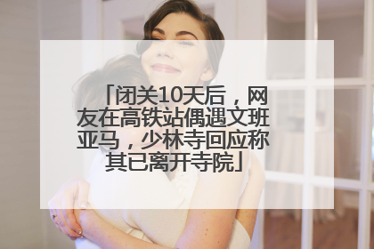 闭关10天后，网友在高铁站偶遇文班亚马，少林寺回应称其已离开寺院