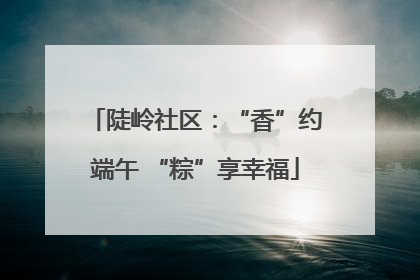 陡岭社区：“香”约端午 “粽”享幸福