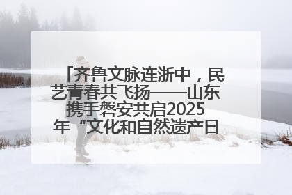 齐鲁文脉连浙中，民艺青春共飞扬——山东携手磐安共启2025年“文化和自然遗产日”系列活动