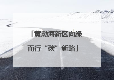 黄渤海新区向绿而行“碳”新路