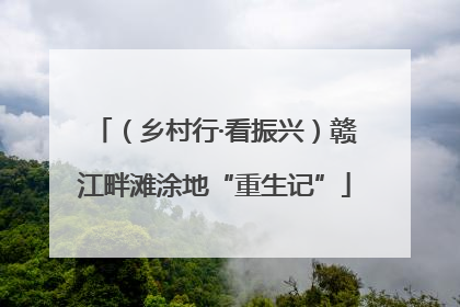 （乡村行·看振兴）赣江畔滩涂地“重生记”
