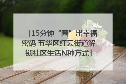15分钟“圈”出幸福密码 五华区红云街道解锁社区生活N种方式