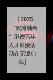 2025“双湾融合”港澳青年人才对接活动在无锡启幕