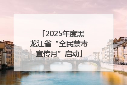 2025年度黑龙江省“全民禁毒宣传月”启动