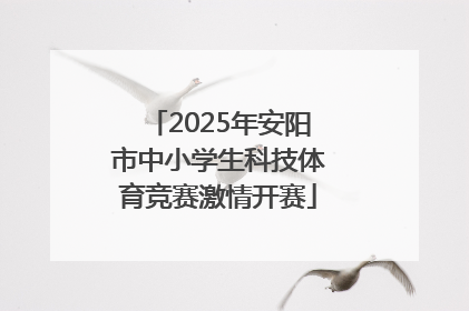 2025年安阳市中小学生科技体育竞赛激情开赛