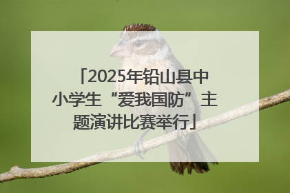 2025年铅山县中小学生“爱我国防”主题演讲比赛举行