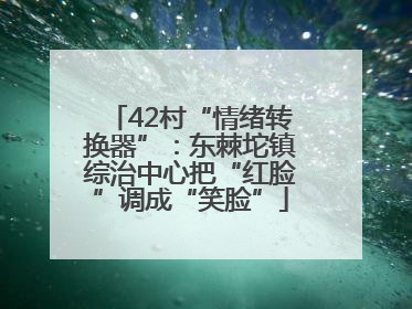 42村“情绪转换器”：东棘坨镇综治中心把“红脸”调成“笑脸”