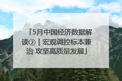 5月中国经济数据解读②｜宏观调控标本兼治 攻坚高质量发展
