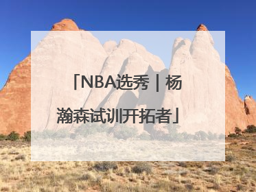 NBA选秀｜杨瀚森试训开拓者